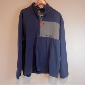 Timberland Blue & Gray 1/4" Zip Pullover Size XXL